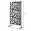 Outsunny Decorative Outdoor Privacy Screen, See-Through Outdoor Divider/Separator with Twisted Branch Motif for Fun Shadows or Climbing Plant Trellis, Fence Panel, 6.5FT W2225P172519