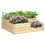 Outsunny 3 Tier Raised Garden Bed, Outdoor Planter Box, Wooden Garden Box with Open Bottom for Growing Vegetables, Herbs, Flowers, 42.5" x 34.75" x 14.25", Natural W2225P172573