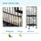 PawHut Large Bird Cage with 1.7 ft. Width for Wingspan, Bird Aviary Indoor with Multi-Door Design, Fit for a Canary, Finch, Conure, 55", Black