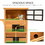 PawHut 3-Story Cat House Feral Cat Shelter, Outdoor Kitten Condo with Raised Floor, asphalt Roof, Escape Doors, Jumping Platforms, Yellow