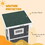 PawHut Outdoor Cat House, Wooden Cat House 2 Tiers Cat Shelter with Weatherproof Roof, Removable Floor, Escape Doors, for 1-2 Cats, Gray