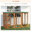 PawHut Outdoor Cat House, Catio Wooden Feral Cat Shelter, Cat Cage with Platforms, Large Enter Door, Weather Protection asphalt Roof, 71" L, Orange