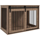 PawHut Dog Crate Furniture, End Table Dog Cage for Large Sized Dog, Dog Kennel Furniture for Indoor Use, 39