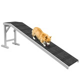 PawHut Dog Ramp for Bed, Pet Ramp for Dogs with Non-Slip Carpet and Top Platform, 74