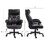 Vinsetto Heavy Duty PU Leather Office Chair Hold up to 400lb, Black