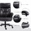 Vinsetto Heavy Duty PU Leather Office Chair Hold up to 400lb, Black