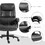 Vinsetto PU Leather Office Chair for Desk, Big and Tall, 400lb., Black