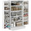HOMCOM Kitchen Pantry Storage Cabinet w/ 5-tier Shelving, 12 Spice Racks