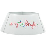 HOMCOM 26 inch Christmas Tree Collar Ring, Stand Cover for Decor, White W2225P173952
