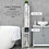 kleankin Tall Bathroom Storage Cabinet, Freestanding Linen Tower with 2 Open Shelves and 2 Door Cabinets, White