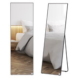 HOMCOM Full Length Glass Mirror, Freestanding or Wall Mounted Dress Mirror for Bedroom, Living Room, Bathroom, 19.75