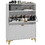 HOMCOM Shoe Storage Cabinet with 2 Drawers for 12 Pairs of Shoes, White