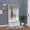 HOMCOM 38" 3-in-1 Entryway Hall Tree with Storage Bench, Coat Rack with Four Hooks and Shoe Storage, White W2225P173983