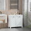 HOMCOM Tilt-Out Laundry Sorter Bathroom Cabinet, White