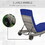 Outsunny Chaise Lounge Pool Chair, Outdoor PE Rattan Cushioned Patio Sun Lounger w/ 5-Level Adjustable Backrest & Wheels for Easy Movement, Wicker, Dark Blue