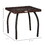 Outdoor PE Wicker Side Table, Small Square Rattan End Table, All-Weather Material Coffee Table for Garden, Balcony, Backyard, Brown W2225P174040