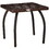 Outdoor PE Wicker Side Table, Small Square Rattan End Table, All-Weather Material Coffee Table for Garden, Balcony, Backyard, Brown W2225P174040