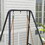 Outsunny A-Shaped Hammock Chair Stand, Heavy Duty Swing Stand for Indoor & Outdoor Use, Max 330 lbs., Black