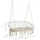 Outsunny 2-Person Hammock Chair Macrame Swing with Soft Cushion, Hanging Cotton Rope Chair for Indoor Outdoor Home Patio Backyard, White