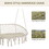 Outsunny 2-Person Hammock Chair Macrame Swing with Soft Cushion, Hanging Cotton Rope Chair for Indoor Outdoor Home Patio Backyard, White