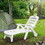 Outsunny Outdoor Chaise Lounge, 5 Level Adjustable Backrest Lounge Chair with Wheels, Folding Tanning Chair for Pool, Beach, Patio, Garden, White