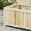 Outsunny 45.5 Gallon Outdoor Storage Box, Wooden Deck Box Garden Storage Container for Balcony, Porch, Poolside