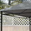 Outsunny 10' x 13' Gazebo Canopy Replacement, Outdoor Gazebo Cover Top Roof Replacement with Vents and Drain Holes, (TOP COVER ONLY), Light Gray