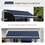 Outsunny 10' x 8' Retractable Awning, Patio Awnings, Sunshade Shelter w/ Manual Crank Handle, UV & Water-Resistant Fabric and Aluminum Frame for Deck, Balcony, Yard, Blue
