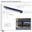Outsunny 10' x 8' Retractable Awning, Patio Awnings, Sunshade Shelter w/ Manual Crank Handle, UV & Water-Resistant Fabric and Aluminum Frame for Deck, Balcony, Yard, Blue