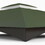 Outsunny 10' x 12' Gazebo Canopy Replacement, 2-Tier Outdoor Gazebo Cover Top Roof with Drainage Holes, (TOP ONLY), Green