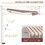 Outsunny 13' x 8' Retractable Awning, Patio Awnings, Sunshade Shelter w/ Manual Crank Handle, UV & Water-Resistant Fabric and Aluminum Frame for Deck, Balcony, Yard, Red Stripes
