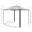 Outsunny 9.6' x 11.6' Patio Gazebo, Outdoor Canopy Shelter with 2-Tier Roof and Netting, Steel Frame for Garden, Lawn, Backyard, and Deck, Taupe