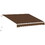 Outsunny 13' x 8' Retractable Awning, Patio Awnings, Sunshade Shelter w/ Manual Crank Handle, UV & Water-Resistant Fabric and Aluminum Frame for Deck, Balcony, Yard, Coffee Brown