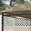 Outsunny 10' x 13' Gazebo Canopy Replacement, Outdoor Gazebo Cover Top Roof Replacement with Vents and Drain Holes, (TOP COVER ONLY), Khaki