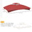 Outsunny 10' x 12' Gazebo Canopy Replacement, 2-Tier Outdoor Gazebo Cover Top Roof with Drainage Holes, (TOP ONLY), Wine Red