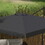 Outsunny 10' Cantilever Patio Umbrella, Square Offset Umbrella with Tilt, Crank, Cross Base, Aluminum Pole and Air Vent, Hanging Umbrella for Garden, Pool, Backyard, Gray