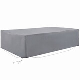 Outsunny 97" x 65" x 26" Heavy Duty Outdoor Sectional Sofa Cover, Waterproof Patio Furniture Cover for Weather Protection, Gray W2225P174315
