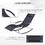 Outsunny Zero Gravity Rocking Chair Outdoor Chaise Lounge Chair Recliner Rocker with Detachable Pillow and Durable Weather-Fighting Fabric for Patio, Deck, Pool, Black