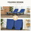 Outsunny 2 Piece Folding Chaise Lounge Pool Chairs, Outdoor Sun Tanning Chairs with 5-Level Reclining Back, Steel Frame for Beach, Yard, Patio, Blue