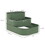 Outsunny 3-Tier Galvanized Steel Raised Garden Bed Kit, 62.25" x 43" x 32.25", 3 Combining Planter Boxes with Rubber Strip Edging, Open Bottom for Backyard, Garden, Patio, Green