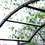 Outsunny 85" Garden Arch Arbor, Metal Arch Trellis with Gate, Garden Archway for Climbing Vines, Wedding Ceremony Decoration, Black
