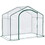 Outsunny 6' x 3' x 5' Portable Walk-in Greenhouse, PVC Cover, Steel Frame Garden Hot House, Zipper Door, Top Vent for Flowers, Vegetables, Saplings, Clear