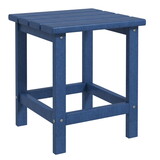 Outsunny Adirondack Side Table, Square Patio End Table, Weather Resistant 15