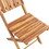 Outsunny 3-Piece Acacia Wood Bistro Set, Foldable Bistro Table and Chairs, Outdoor Bistro Set for Garden, Backyard, Balcony, Deck, Porch, Natural Wood Finish