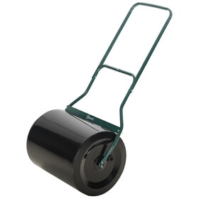 Outsunny 20-inch Push/Tow Behind Lawn Roller Filled with 16 Gal Water or Sand, Perfect for Flattening Sod in the Garden W2225P174490