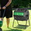 Outsunny Tumbling Compost Bin Outdoor 360&#176; Dual Chamber Rotating Composter 43 Gallon, Green