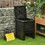 Outsunny Garden Compost Bin 80 Gallon Outdoor Large Capacity Composter Fast Create Fertile Soil Aerating Box, Easy assembly, Yellow