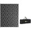 Outsunny Reversible Outdoor Rug, 9' x 12' Waterproof Plastic Straw Floor Mat, Portable RV Camping Carpet with Carry Bag, Large Floor Mat for Backyard, Deck, Picnic, Beach, Black & Gray Geometric