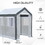 Outsunny 8' x 6' x 7' Walk-in Greenhouse, Outdoor Garden Warm Hot House with 4 Roll-up Windows, 2 Zippered Doors and Weather Cover, White