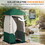 Outsunny Portable Shower Tent, Privacy Shelter, Camping Dressing Changing Tent Room with Solar Shower Bag, Floor and Carrying Bag, Green W2225P200366